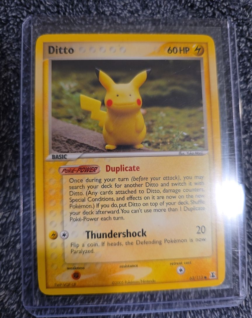 2005 Nintendo Pokémon Delta Species #63 Ditto (Pikachu) — front