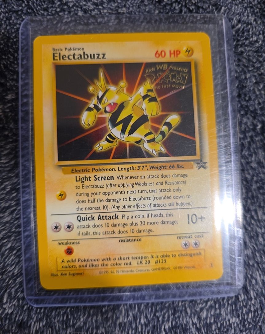 1999 Pokémon #2 Electabuzz Wizards Black Star Promo — front