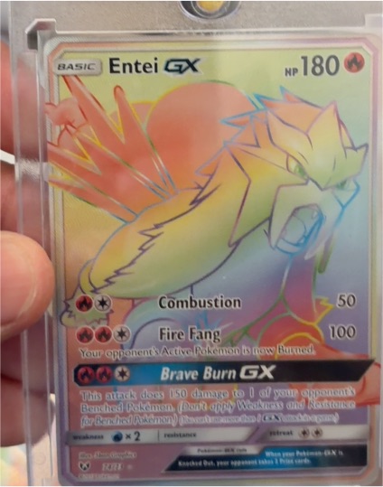 2017 Pokémon Shining Legends #74 Entei GX — front