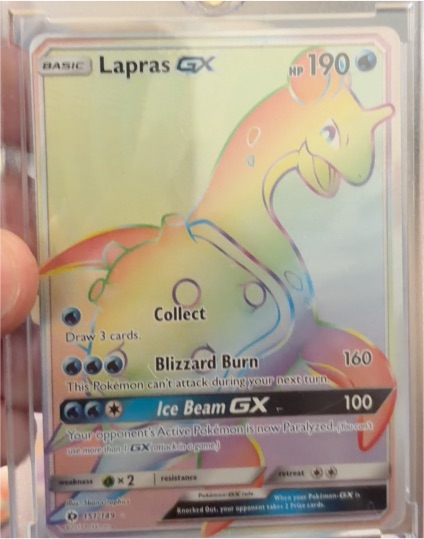 2017 Pokémon Sun & Moon #151 Lapras GX — front