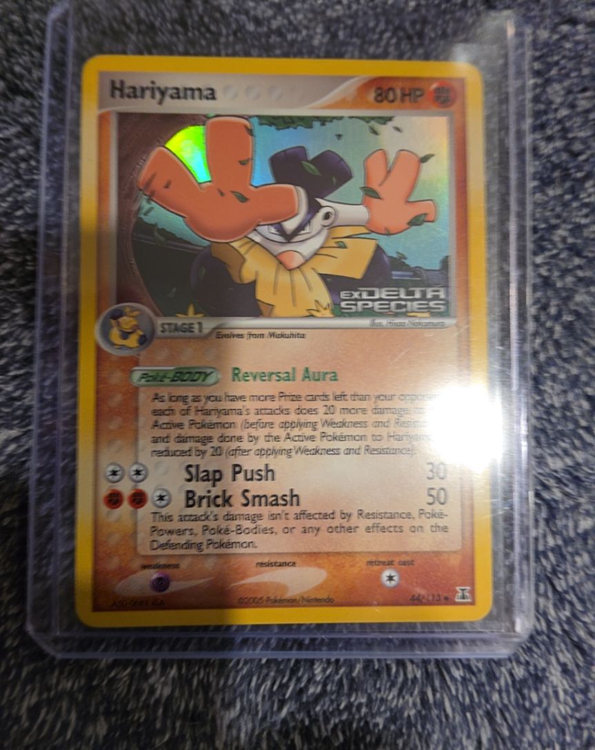 2005 Pokemon EX Delta Species #44 Hariyama — front