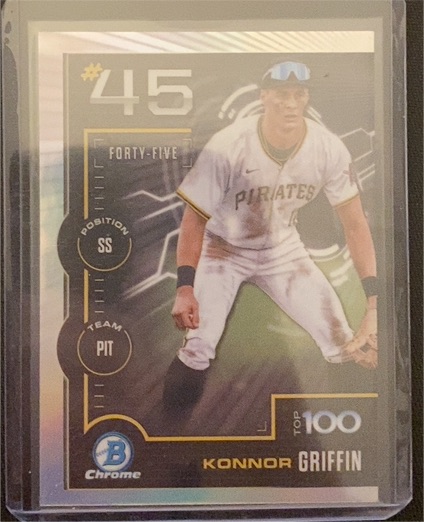 2025 Bowman Chrome Top 100 #BTP-45 Konnor Griffin — front