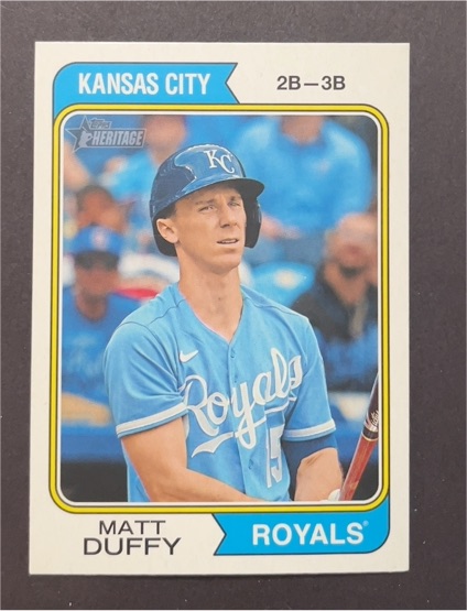 2023 Topps Heritage High Number #720 Matt Duffy — front