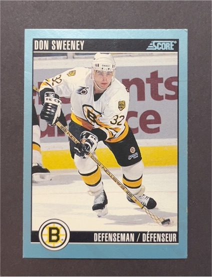 1992-93 Score Canadian Hockey #186 Don Sweeney — front