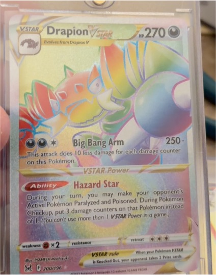 2022 Pokémon TCG Lost Origin #200 Drapion VSTAR — front