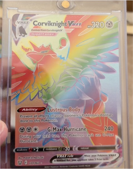 2021 Pokémon Battle Styles #171/163 Corviknight VMAX — front