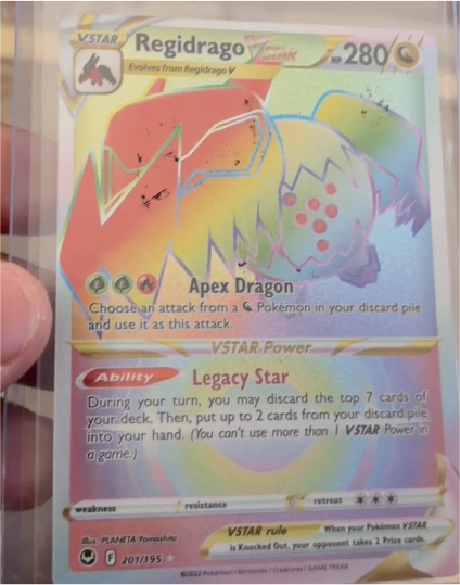 2022 Pokémon SWSH12 Silver Tempest #201 Regidrago VSTAR — front
