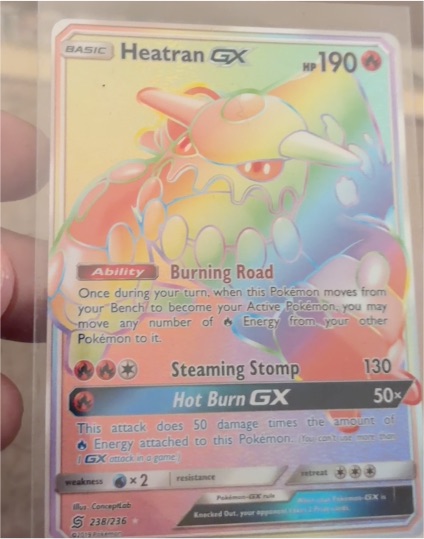 2019 Pokémon SM Unified Minds #238 Heatran GX — front