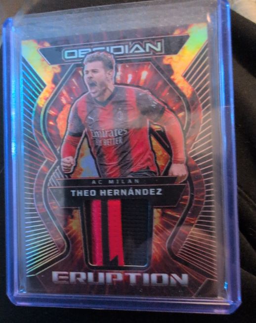 2023-24 Panini Obsidian Eruption #ER-THZ Theo Hernandez — front