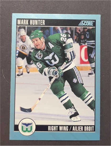 1992-93 Score Canadian #194 Mark Hunter — front