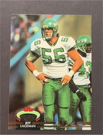 1992 Topps Stadium Club #90 Jeff Lageman — front