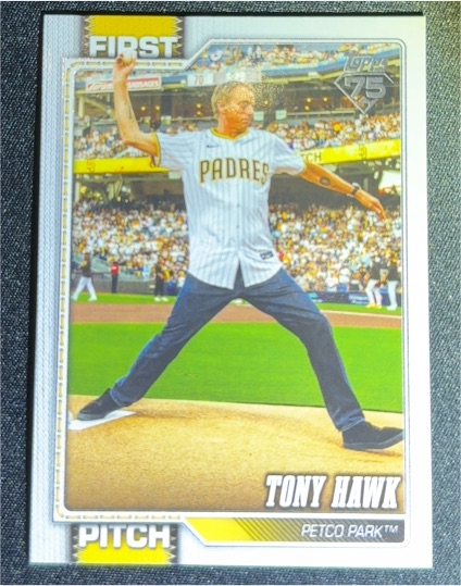 2026 Topps Series 1 First Pitch #FP-6 Tony Hawk — front