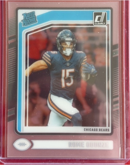 2024 Panini Clearly Donruss #60 Rome Odunze Rated Rookie Chicago Bears — front