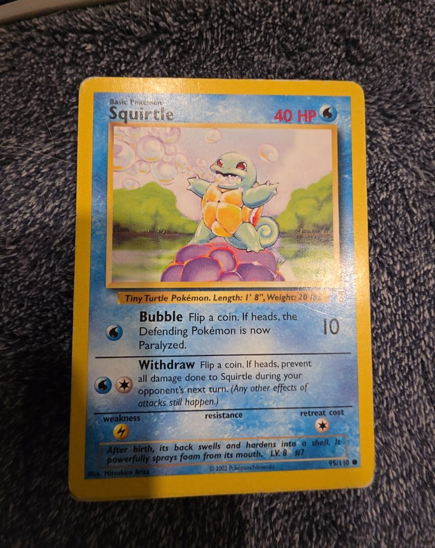 2002 Pokemon #95 Squirtle — front