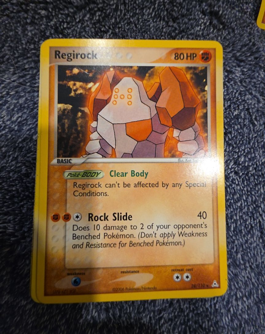 2006 Pokemon EX Holon Phantoms #28 Regirock — front