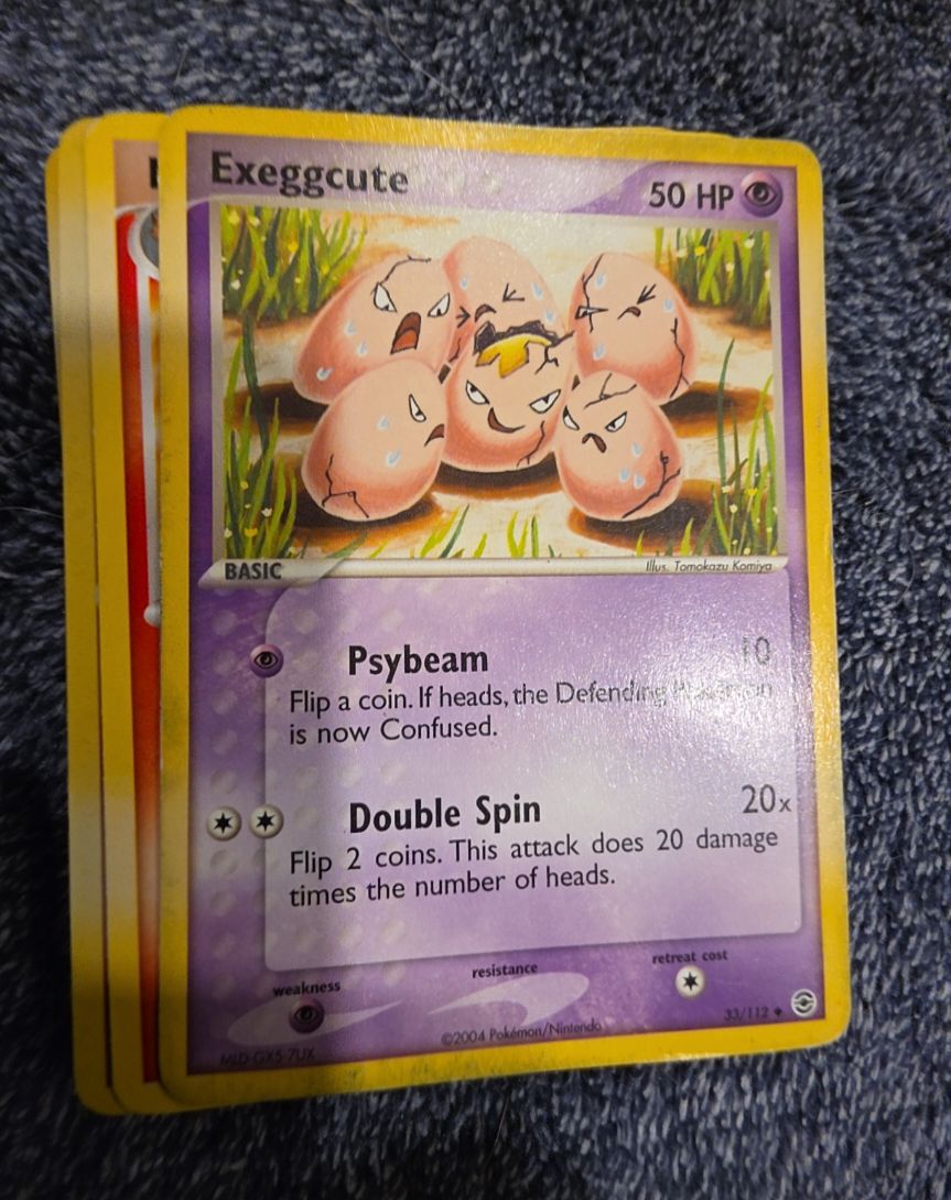2004 Pokémon FireRed & LeafGreen #33 Exeggcute — front