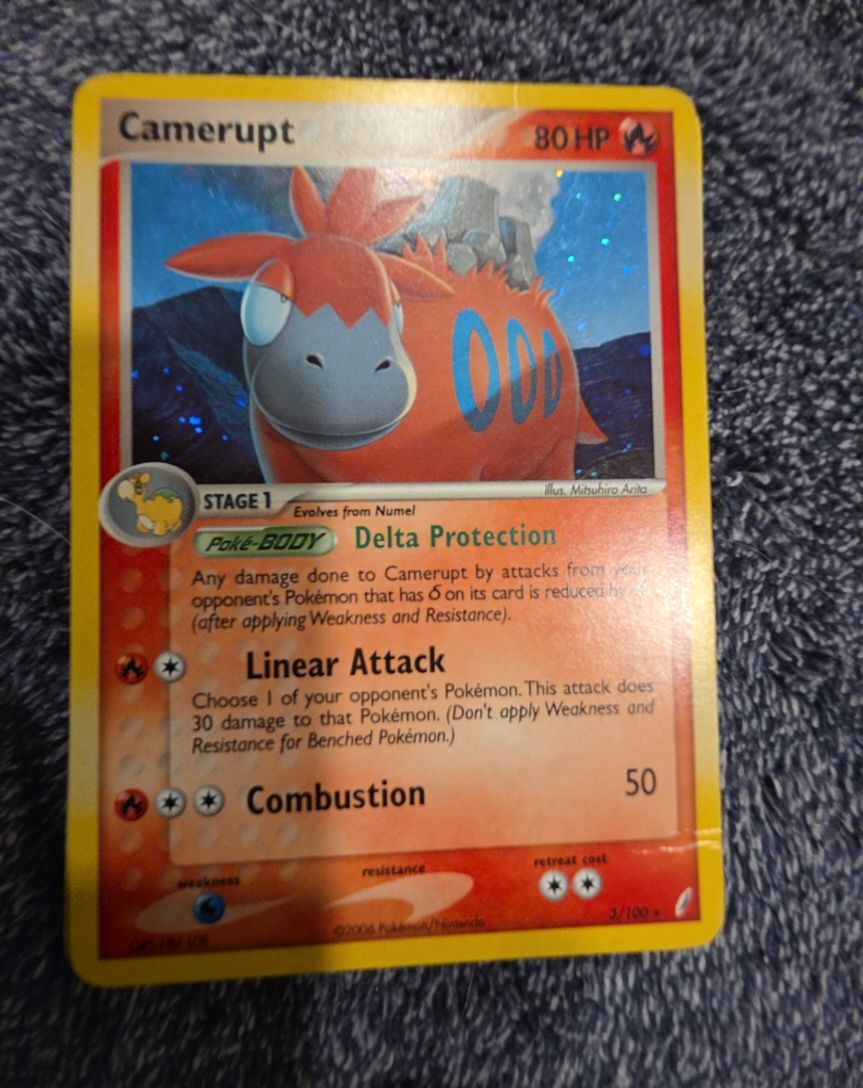 2006 Pokémon EX Crystal Guardians #3 Camerupt — front