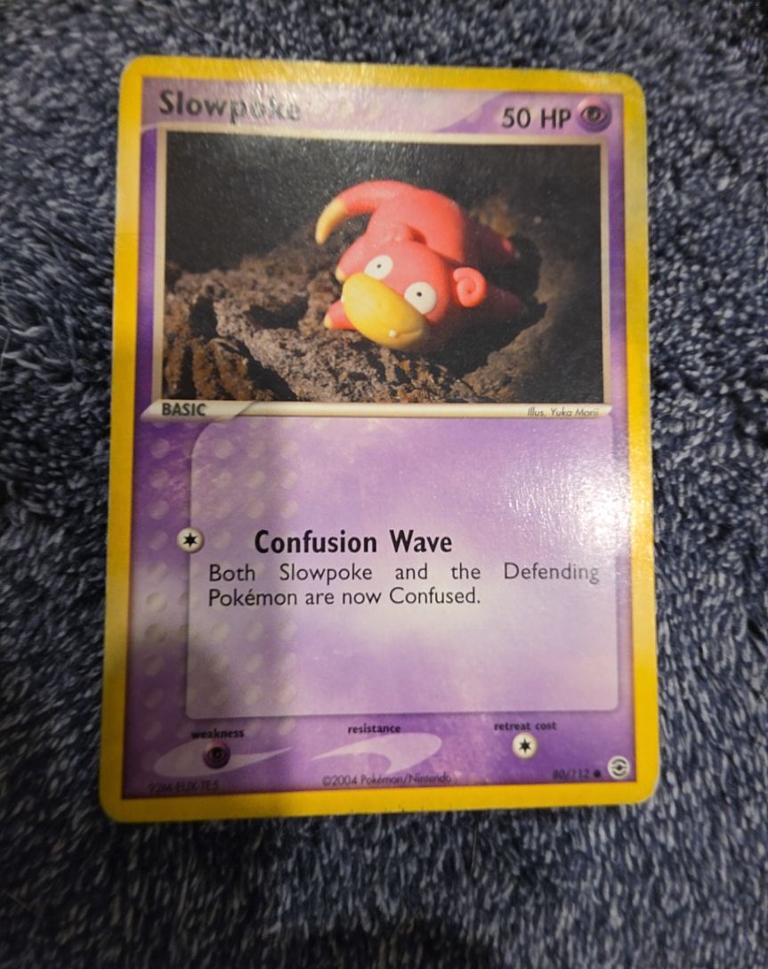 2004 Pokemon FireRed & LeafGreen #80 Slowpoke — front