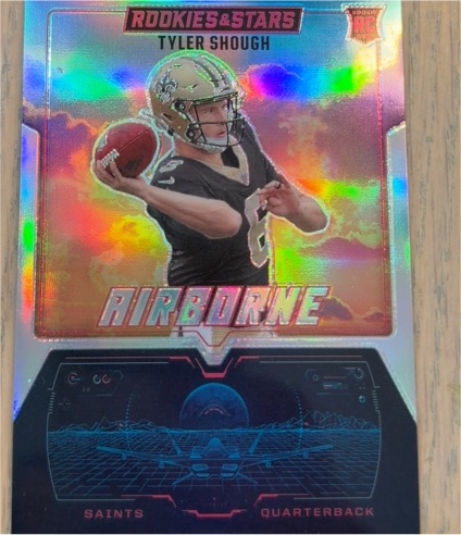 2025 Panini Rookies & Stars #20 Tyler Shough Airborne Silver — front