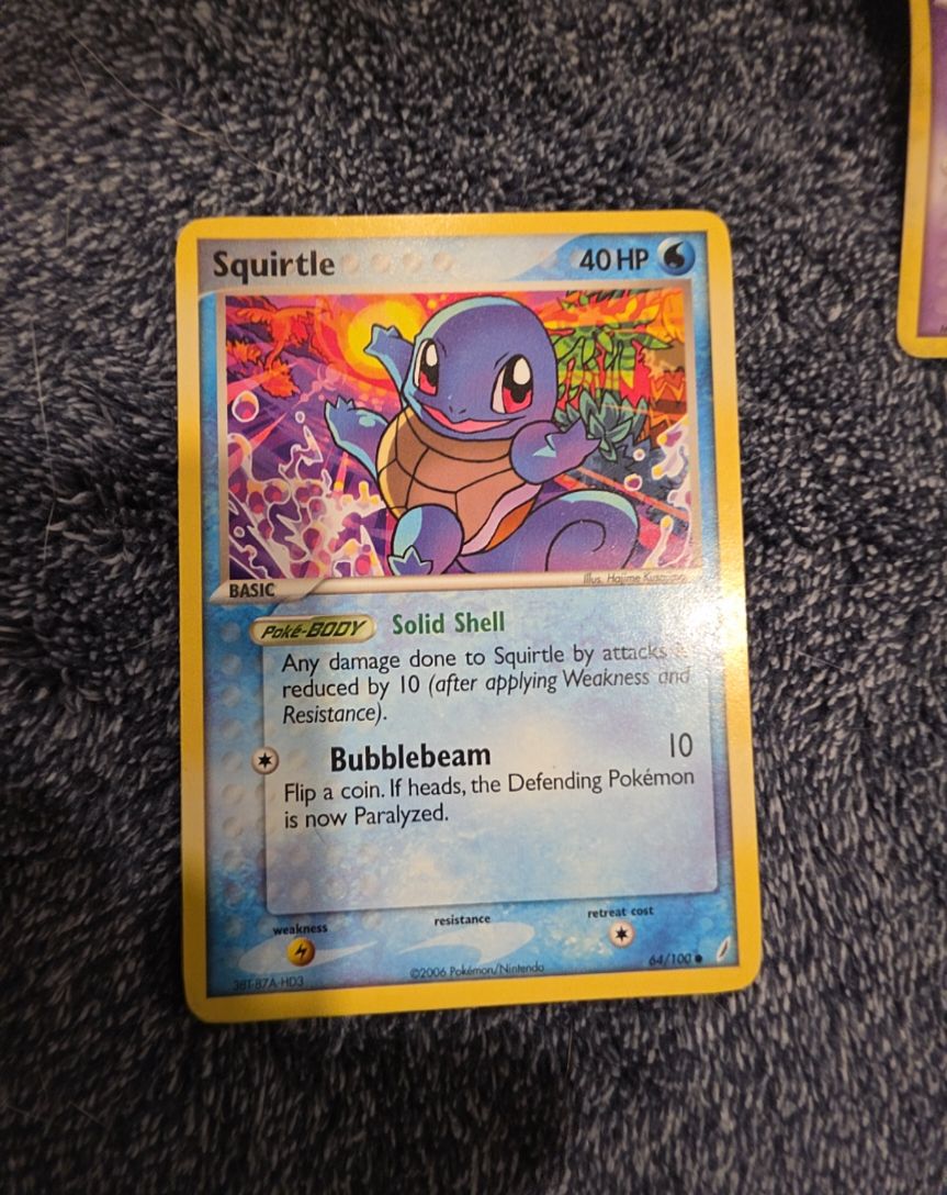 2006 Pokémon EX Crystal Guardians #64 Squirtle — front
