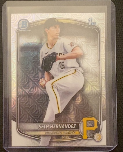2025 Bowman Draft Chrome #BDC-25 Seth Hernandez — front