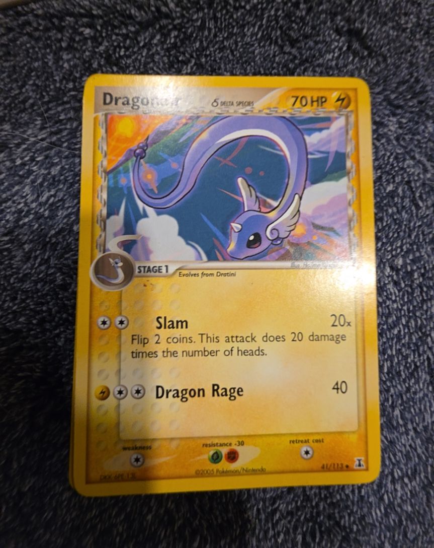 2005 Pokémon Delta Species #41 Dragonair — front