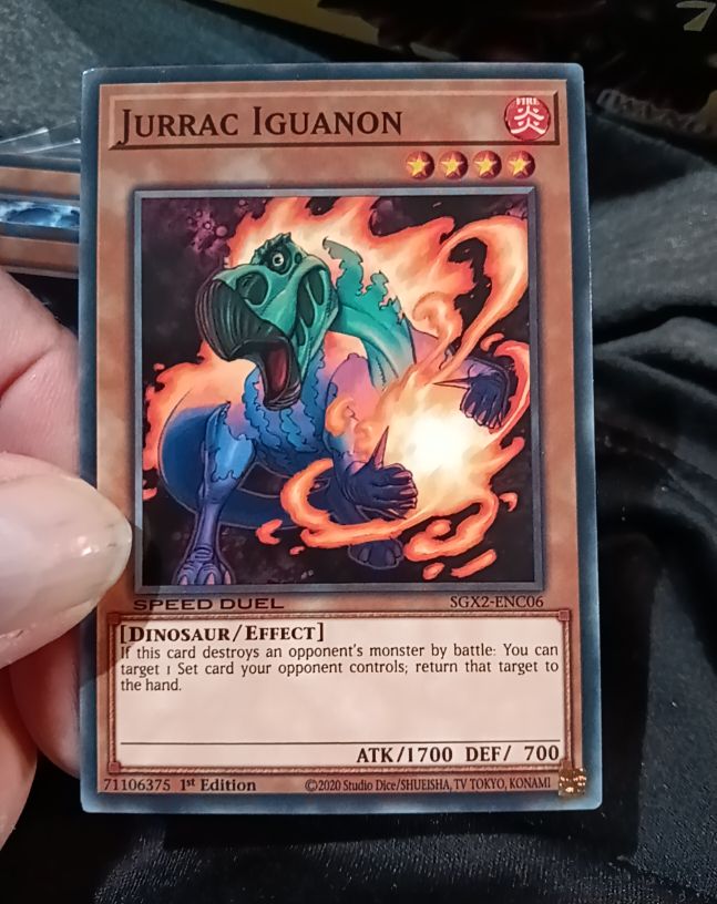 2020 Yu-Gi-Oh! SGX2-ENC06 Jurrac Iguanon — front