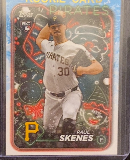 2024 Topps Holiday #H165 Paul Skenes — front