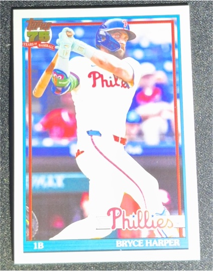 2026 Topps Series 1 #T91-60 Bryce Harper Philadelphia Phillies — front
