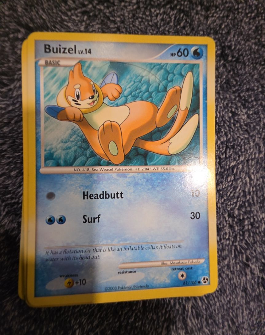 2008 Pokémon Great Encounters #61 Buizel — front
