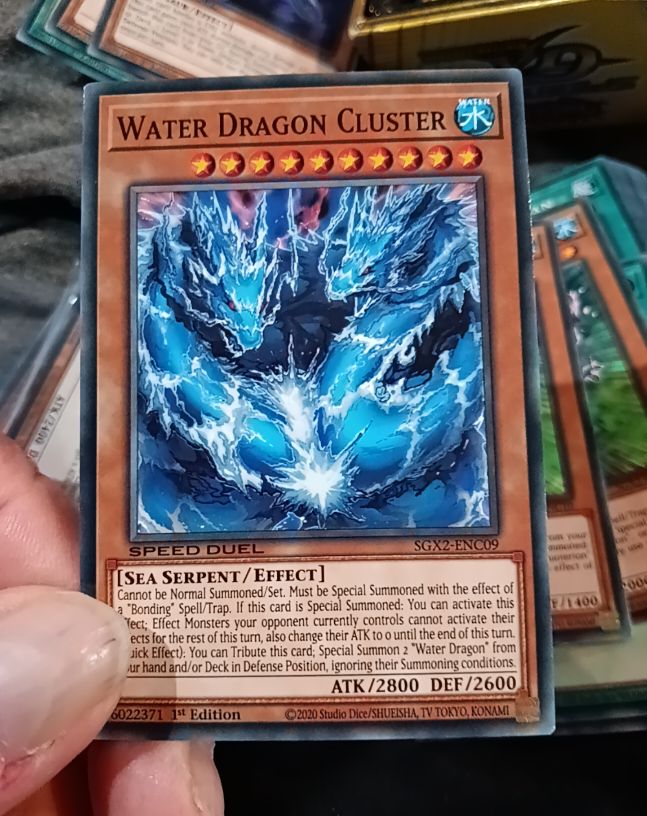 2020 Yu-Gi-Oh! SGX2-ENC09 Water Dragon Cluster — front