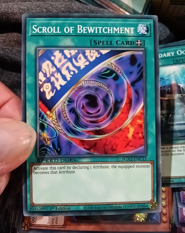 2020 Yu-Gi-Oh! SGX2-ENC12 Scroll of Bewitchment — front