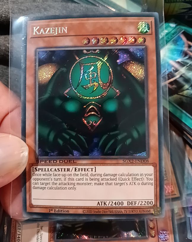 2020 Yu-Gi-Oh! SGX2-END08 Kazejin — front