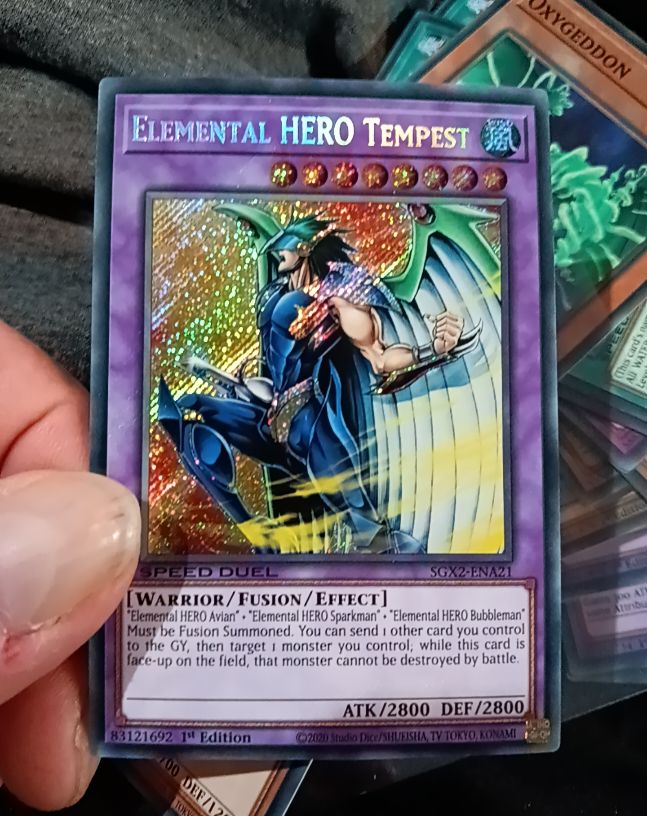 2020 Yu-Gi-Oh! SGX2-ENA21 Elemental HERO Tempest — front