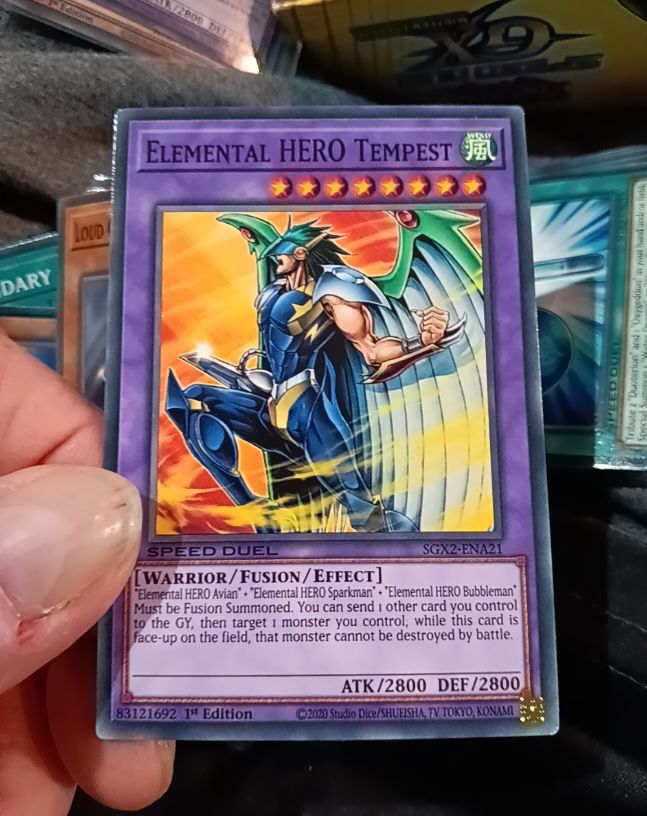 2020 Yu-Gi-Oh! Speed Duel #SGX2-ENA21 Elemental HERO Tempest — front