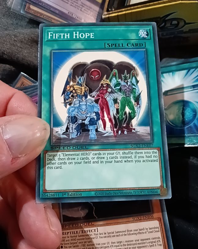 2020 Yu-Gi-Oh! SGX2-ENE07 Fifth Hope — front