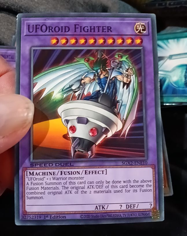 2020 Yu-Gi-Oh! SGX2-ENE10 UFOroid Fighter — front