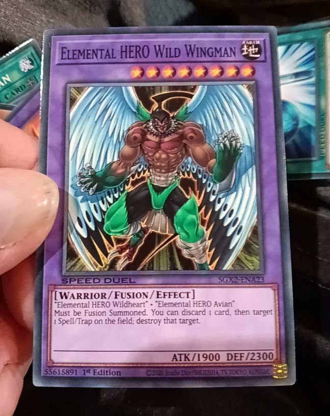 2022 Yu-Gi-Oh! Speed Duel GX: Midterm Paradox #SGX2-ENA23 Elemental HERO Wild Wingman — front