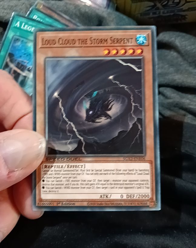 2020 Yu-Gi-Oh! SGX2-ENE06 Loud Cloud the Storm Serpent — front