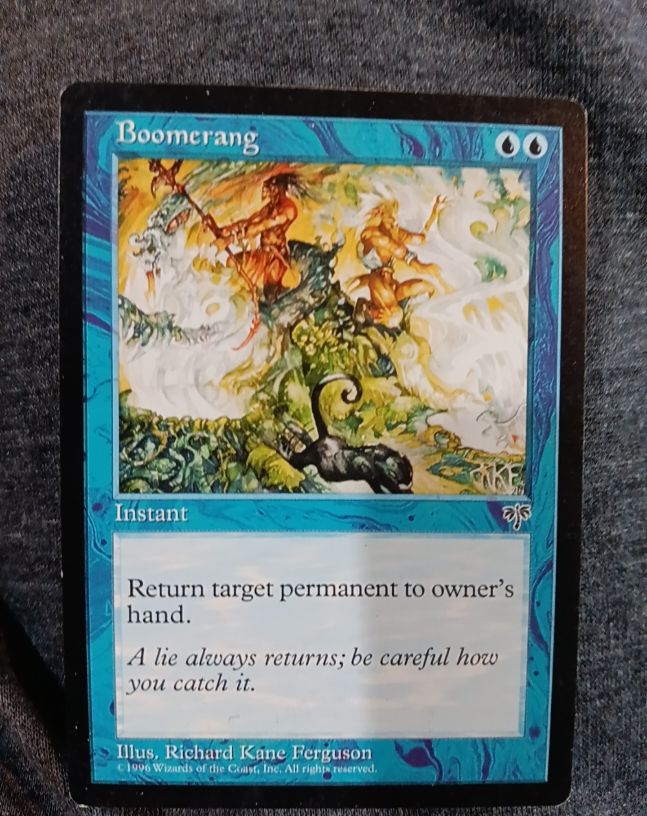 1996 Magic: The Gathering #56 Boomerang — front