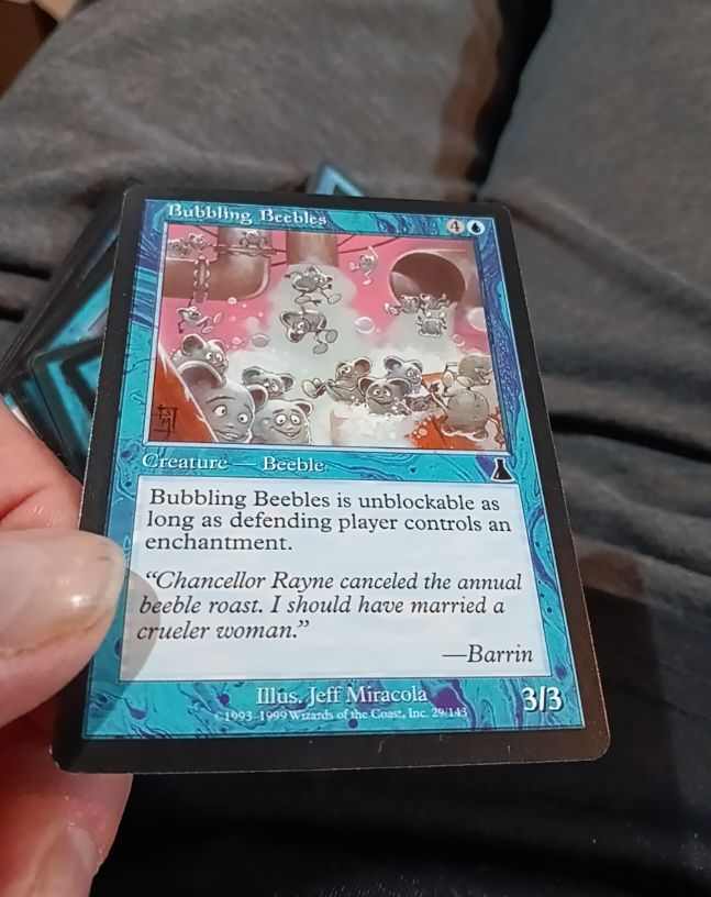 1999 Magic: The Gathering #29 Bubbling Beebles — front