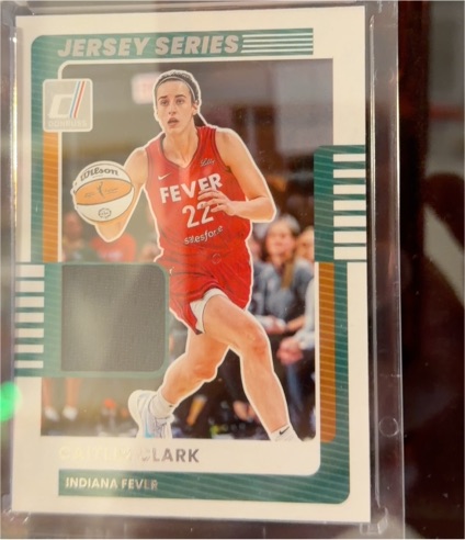 2025 Donruss WNBA Jersey Series #30 Caitlin Clark — front