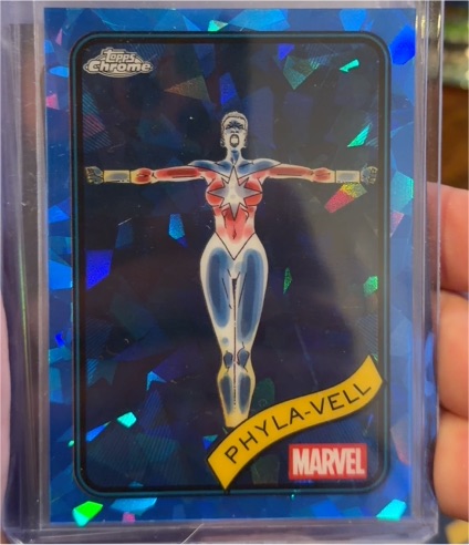 2025 Topps Chrome Marvel Sapphire #78 Phyla-Vell — front