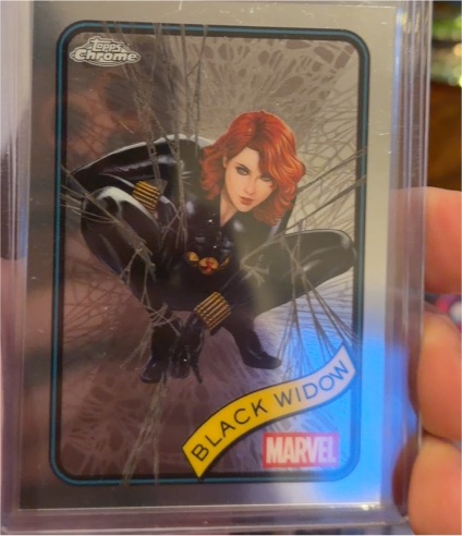 2025 Topps Chrome Marvel #129 Black Widow — front
