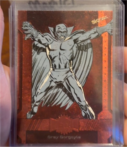 2024 SkyBox Metal Universe Avengers #150 Grey Gargoyle Copper FX — front