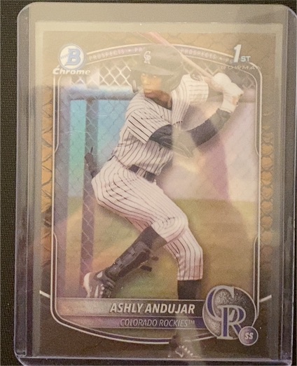 2025 Bowman Chrome #BCP-20 Ashly Andujar — front