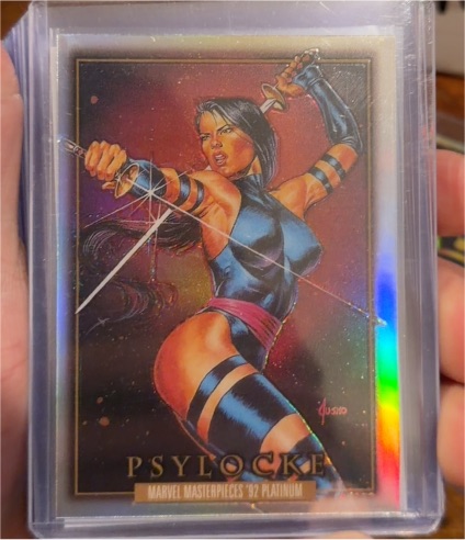 2024 Marvel Masterpieces '92 Platinum #65 Psylocke — front