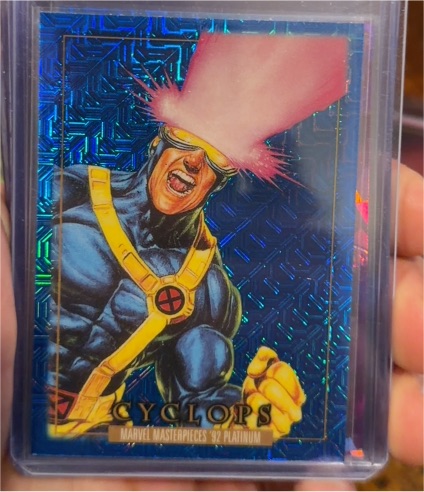 2024 Marvel Masterpieces '92 Platinum #13 Cyclops — front