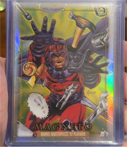 2024 Upper Deck Marvel Masterpieces '92 Platinum #49 Magneto — front