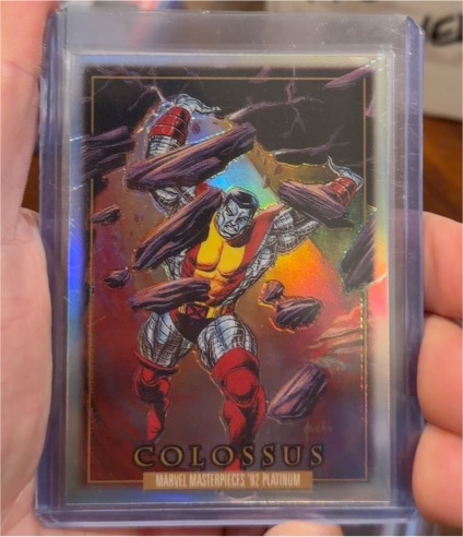 2024 SkyBox Marvel Masterpieces '92 Platinum #14 Colossus — front
